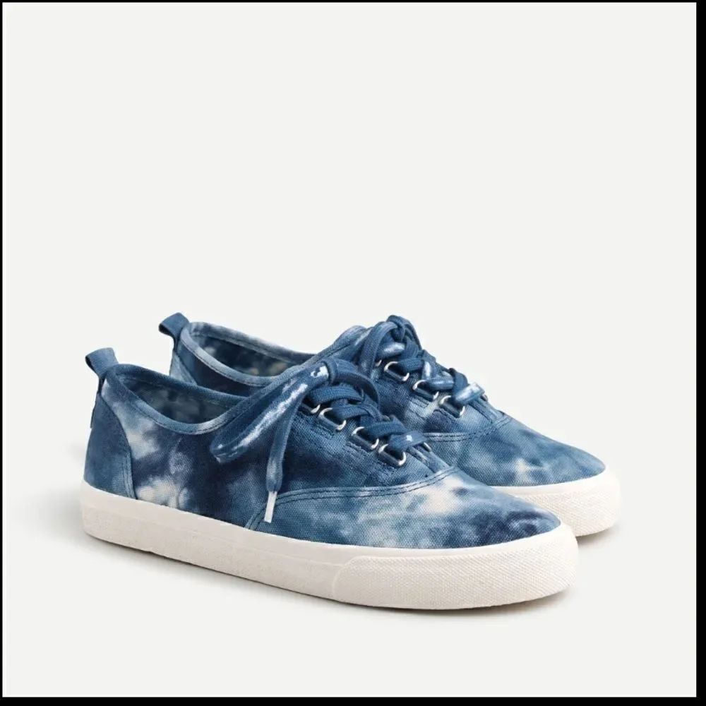 J Crew Harbor Sneakers in Tie Dye NWT